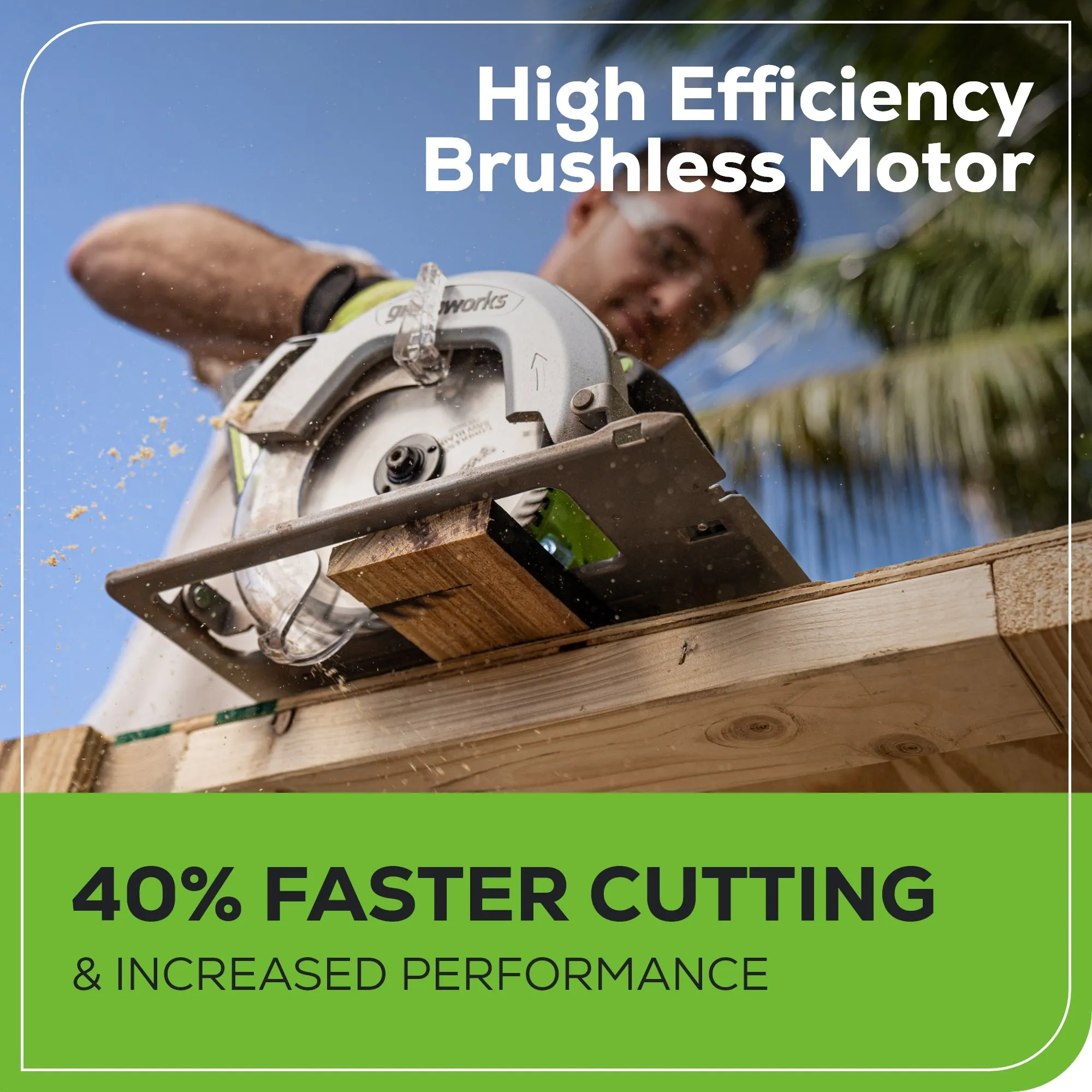 24V Brushless 1/2" Drill & 7-1/4'' Circular Saw Combo Kit w/ (2) 2.0Ah Batteries & Charger