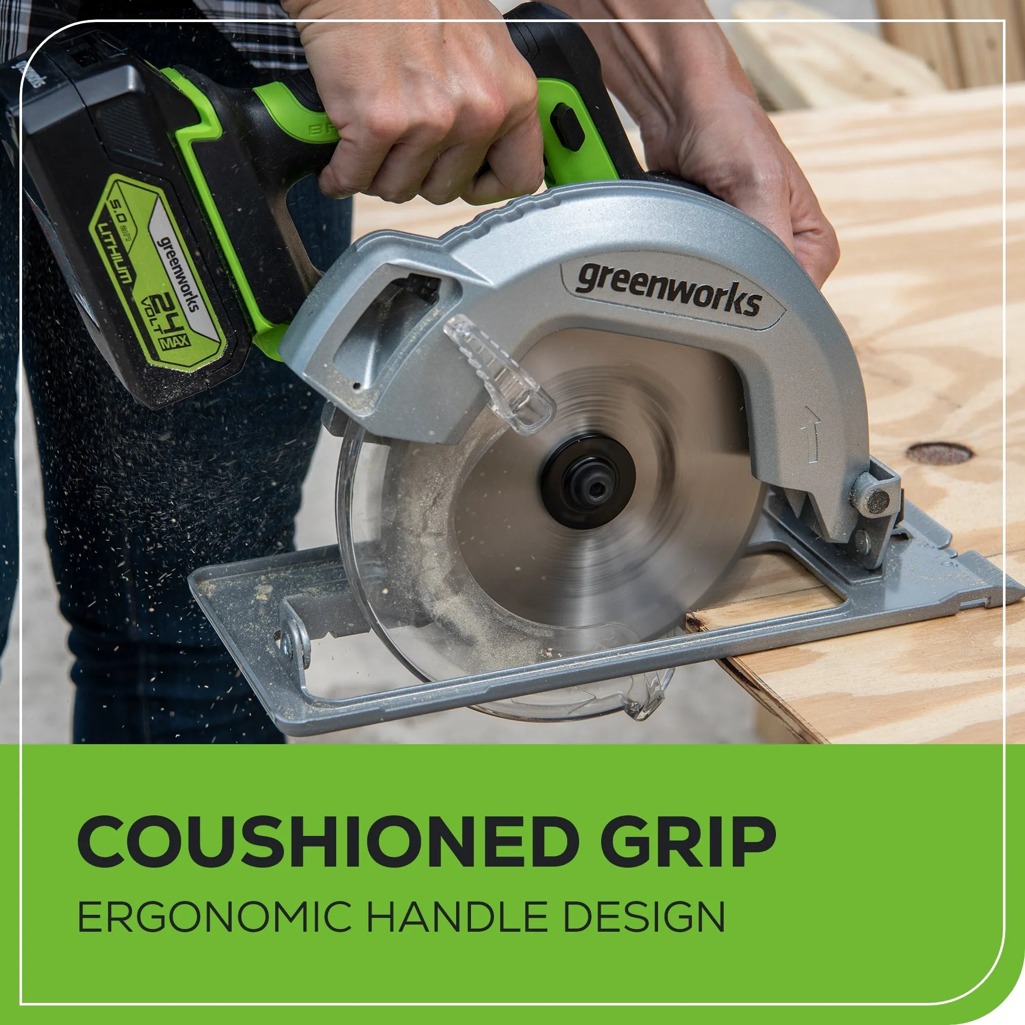 24V Brushless 1/2" Drill & 7-1/4'' Circular Saw Combo Kit w/ (2) 2.0Ah Batteries & Charger