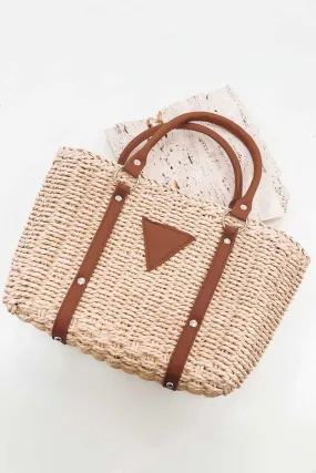 Anne Small Straw Woven Tote
