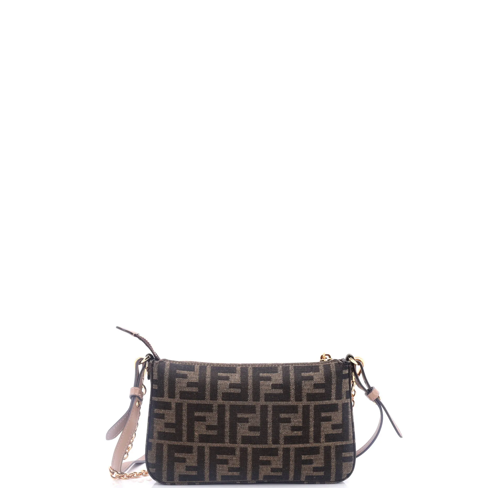 Baguette Pouch with Chain Zucca Canvas