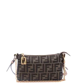 Baguette Pouch with Chain Zucca Canvas