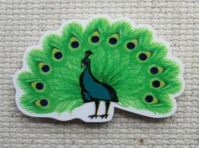 Beautiful Peacock Needle Minder, Cover Minder, Magnet
