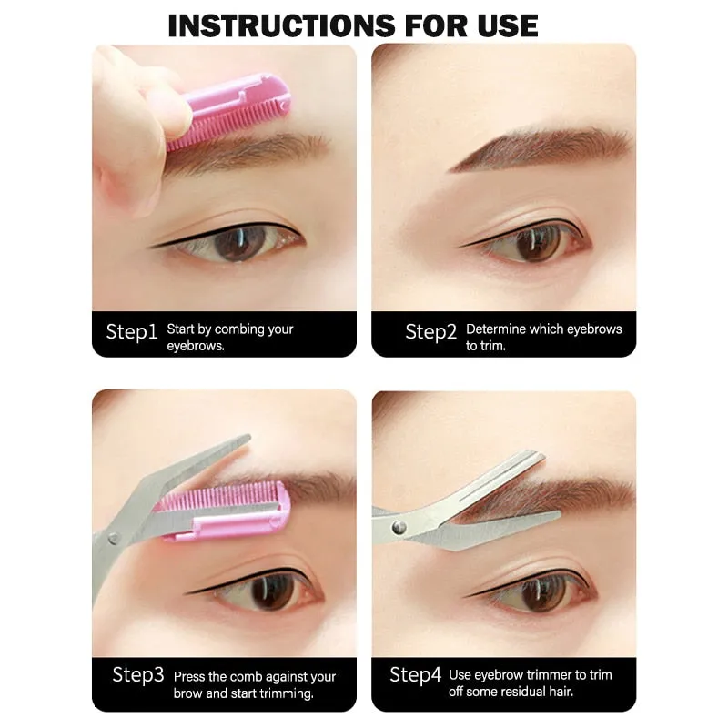 Eyebrow Trimmer Scissor Beauty Products