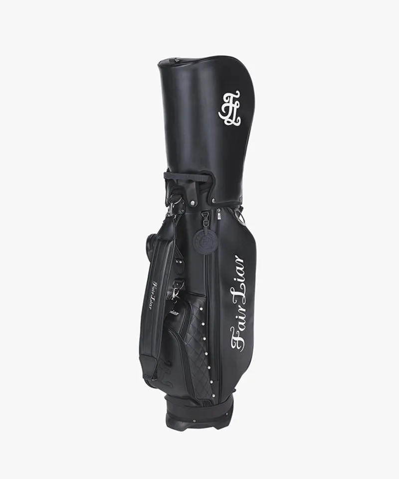 FAIRLIAR Pearl Quilted Stand Bag -  Black
