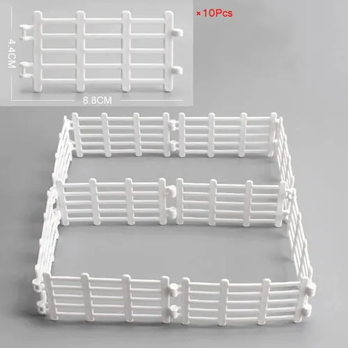 Farm Simulation Playset: Realistic Animal Fence & Tool Figurines