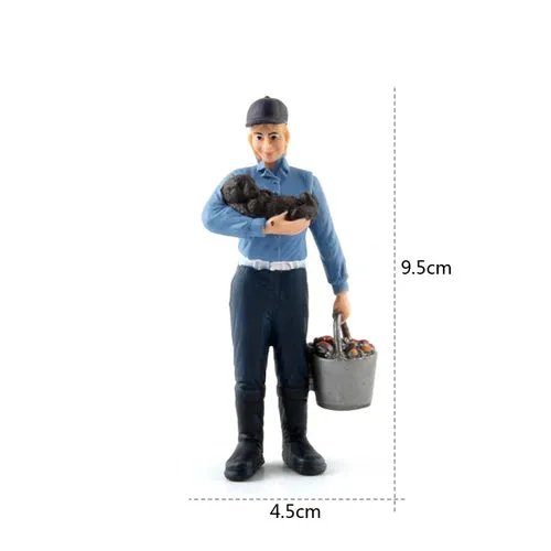 Farm Simulation Playset: Realistic Animal Fence & Tool Figurines