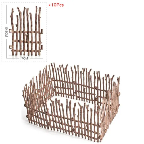 Farm Simulation Playset: Realistic Animal Fence & Tool Figurines