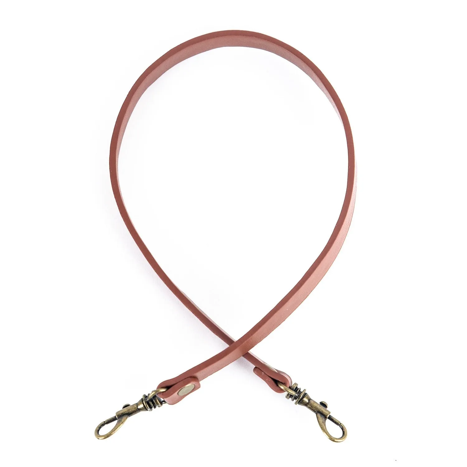 Faux Leather Handle with Hardware