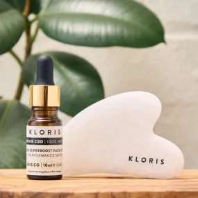 Lymphatic Drainage Facial Set - CBD Superboost Face Oil   Gua Sha - 10ml Face Oil