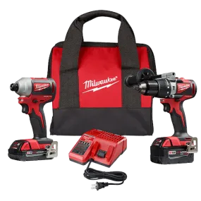 M18 Brushless 2-tool Combo Kit, Hammer Drill/impact Driver