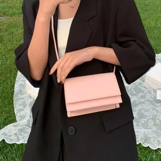 Minimalistic Simple Colour Small Square Bag