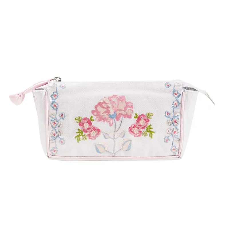 Peony Small Makeup Bag in Pink