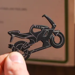 Personalised Motorbike Credit Card Tool And Tin Gift For Dad