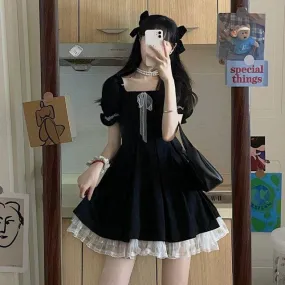 Simple and Suave   Dress Kawaii Academia Y2K Cottagecore Coquette Fairycore Dollette Princesscore