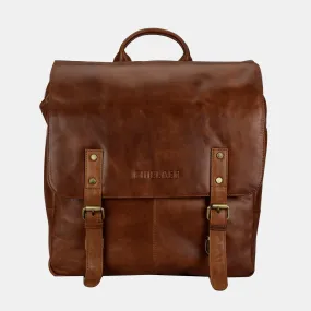 Vintage Leather hiking backpack For Men