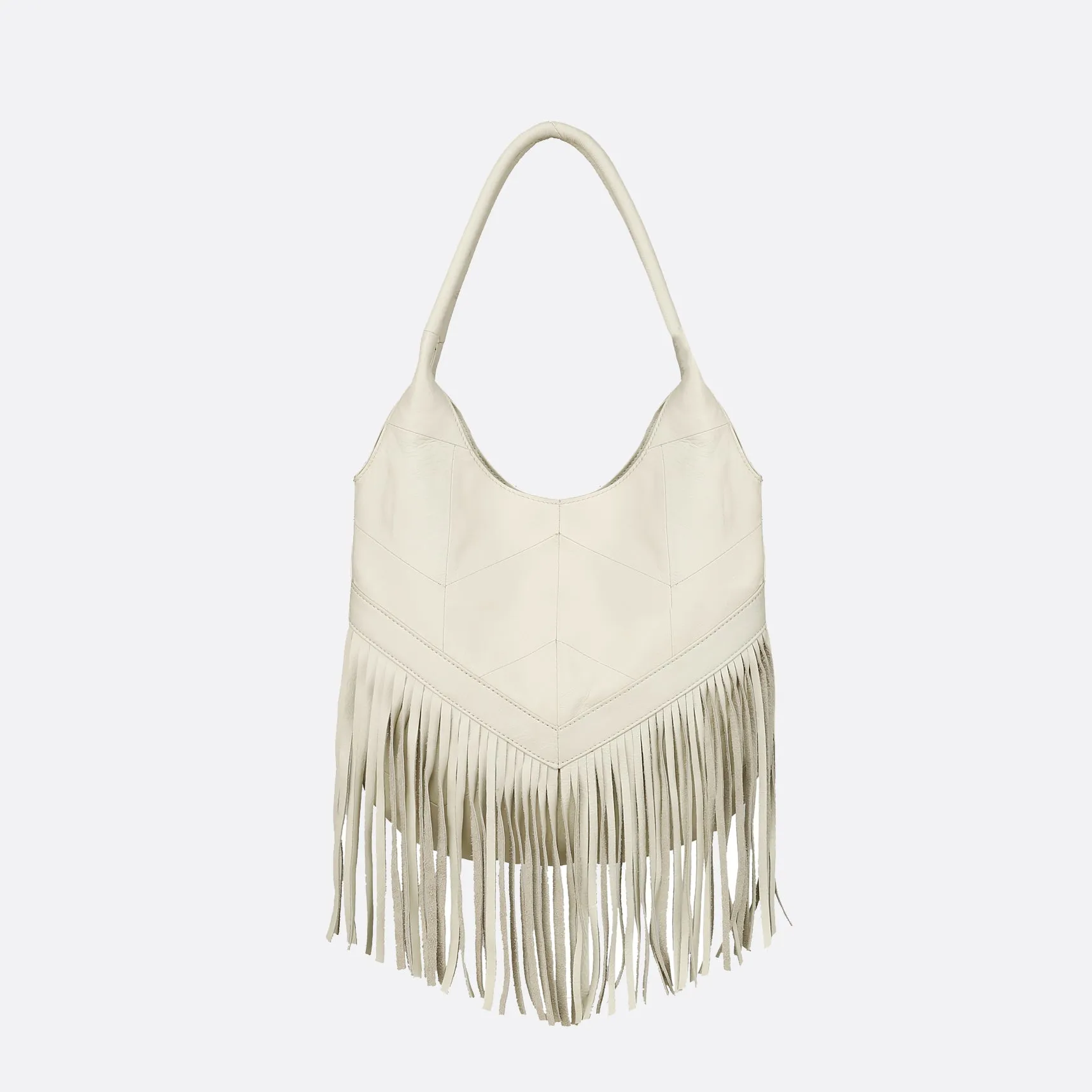 Women's genuine cowhide leather hobo bag Tassel Dilla design