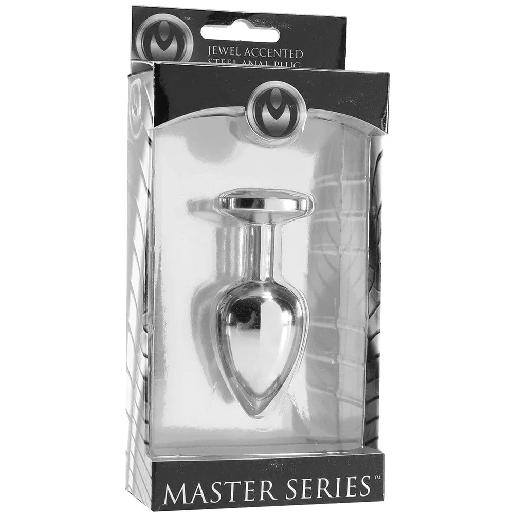 XR Brands Master Series Lucent Steel Anal Plug